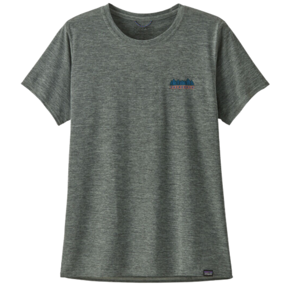 Patagonia - Ws Cap Cool Daily Graphic Shirt - Sleet Green X-Dye - Techshirt Kurzarm