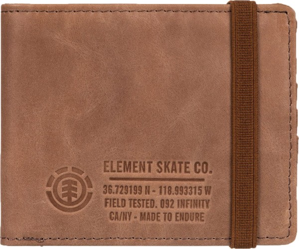 Endure I. ii Wallet - Element - Brown - Ledergeldtasche 