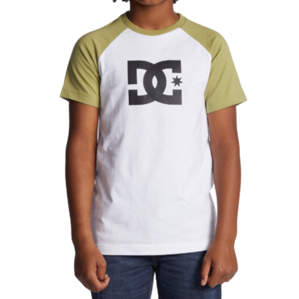Star Raglan - DC - White/Sage - T-Shirt