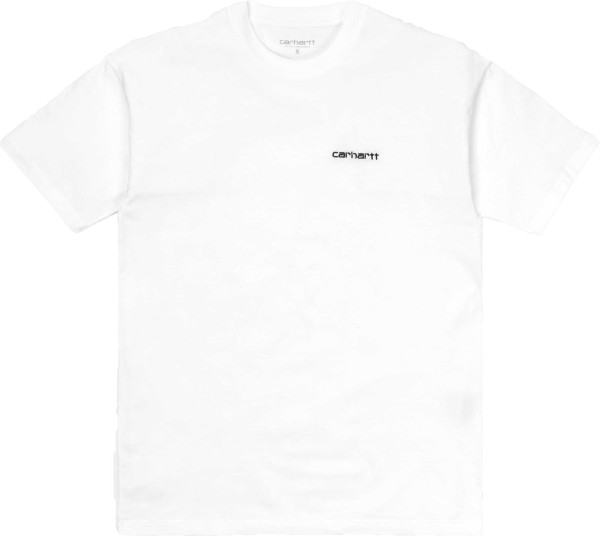 W' S/S Script Embroidery - Carhartt - WHITE / BLACK - T-Shirt