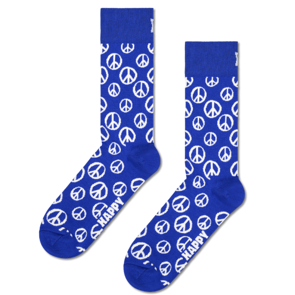 Happy Socks - Peace Sock - Blue - Socken