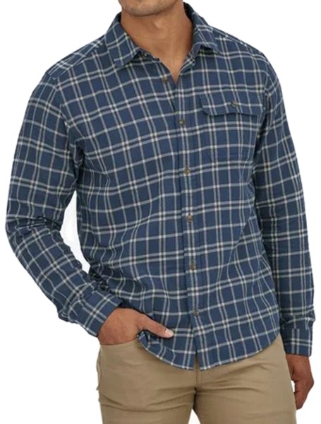 Patagonia - L/S Cotton in Conversion LW Fjord F - Stone Blus - Streetwear - Polos und Hemden - Hemden - Langarmhemd