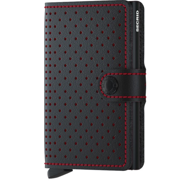 Miniwallet - Secrid - perforated black/red - Tech Wallet