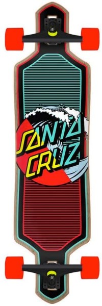 Classic Dot 9.0in x 36in Cruzer Dro - Santa Cruz - Colored - Complete Longboard