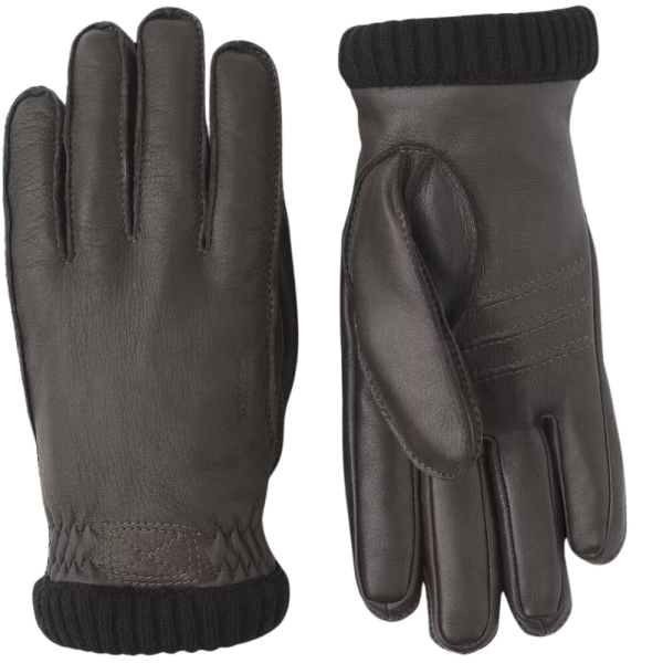 Hestra - Deerskin Primaloft Rib - Black - Handschuh