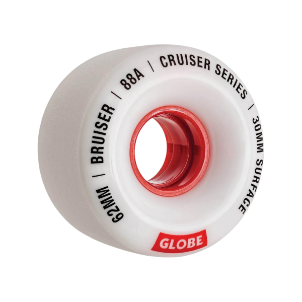 Bruiser - Globe - White/Red/62 - LB Rollen-Wheels