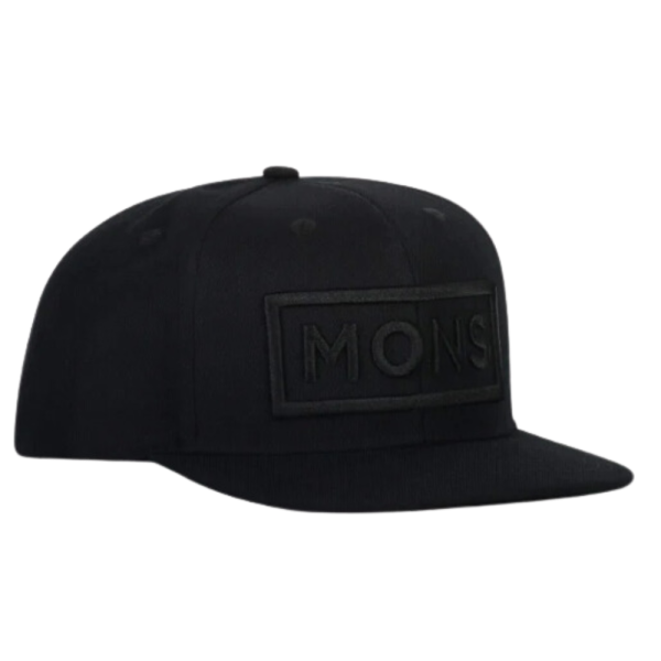 Wool Connor Cap - Mons Royale - BLACK - Snapback Cap