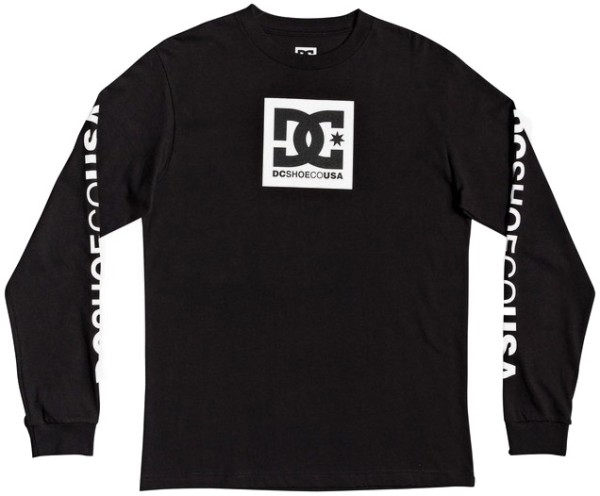 SQUARESTARLSBOY B TEES KVJ0 - DC - BLACK - T-Shirt Langarm