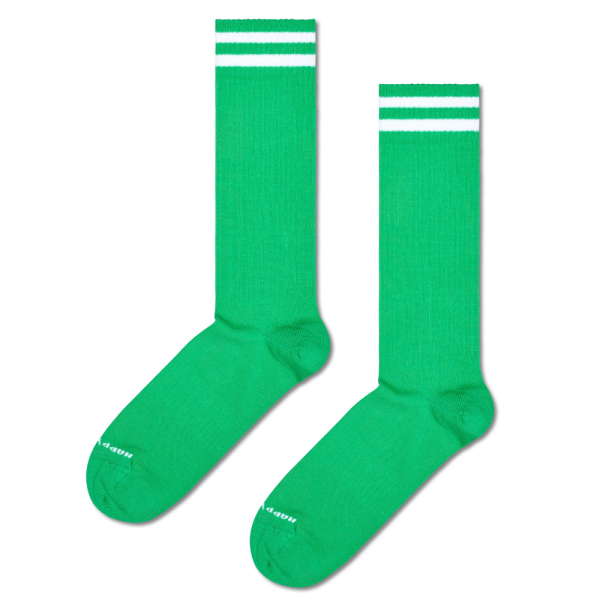 Happy Socks - Solid Sneaker Thin Crew Sock - Green - Socken