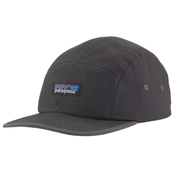 Patagonia - P-6 Label Maclure Hat - Ink Black - Fitted Cap