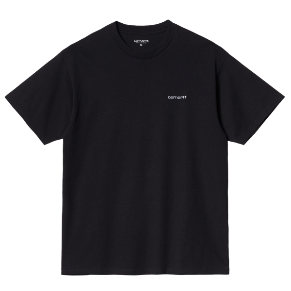 Carhartt - S/S Script Embroidery T-Shirt - Black / White - T-Shirt