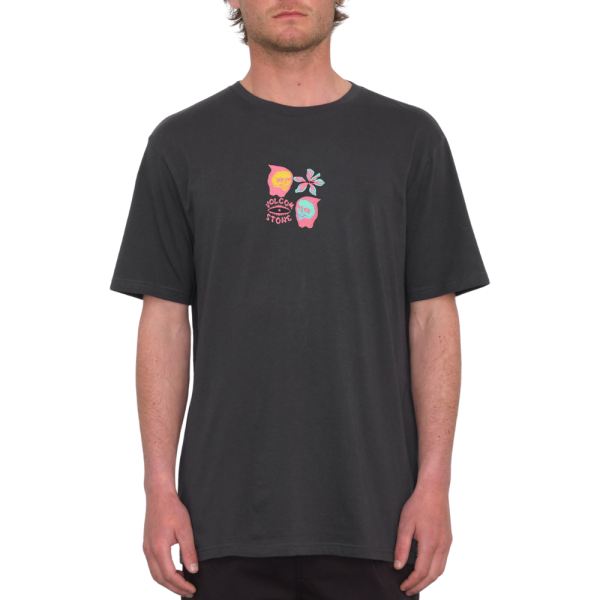 Volcom - FLOWER BUDZ FTY SST - STEALTH - T-Shirt