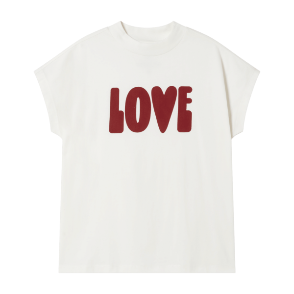 Thinking MU - LOVE VOLTA T-SHIRT - SNOW WHITE - T-Shirt