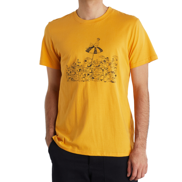 Dedicated - T-shirt Stockholm Beach - Beeswax - T-Shirt