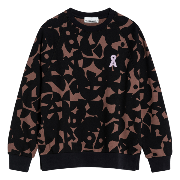 Armed Angels - GIOVANNAA ABSTRACT A - deep brown - Crew Sweater