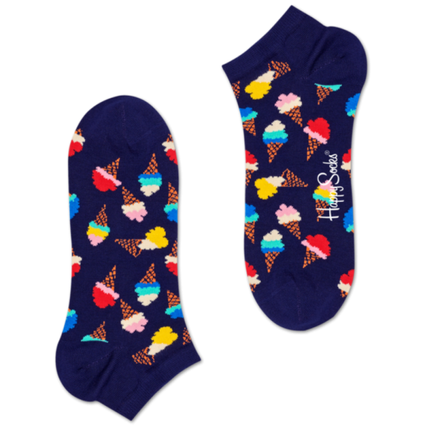 Happy Socks - Icecream Low Sock - White - Socken