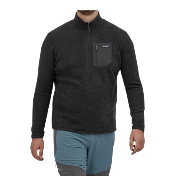 Patagonia - R1 Air Zip Neck - Black - Streetwear - Sweater und Strick - Sweaters - Zip Crew