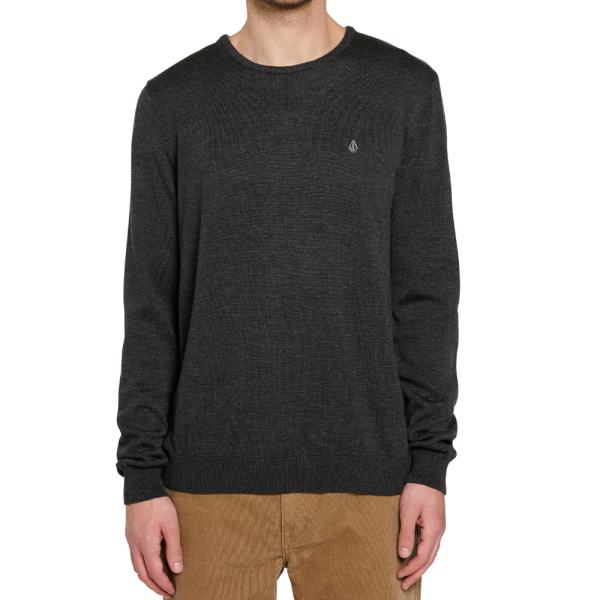 Volcom - UPERSTAND SWEATER - BLACK - Crew Sweater