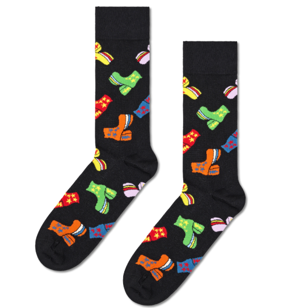 Happy Socks - Disco Shoes Sock - Black - Socken