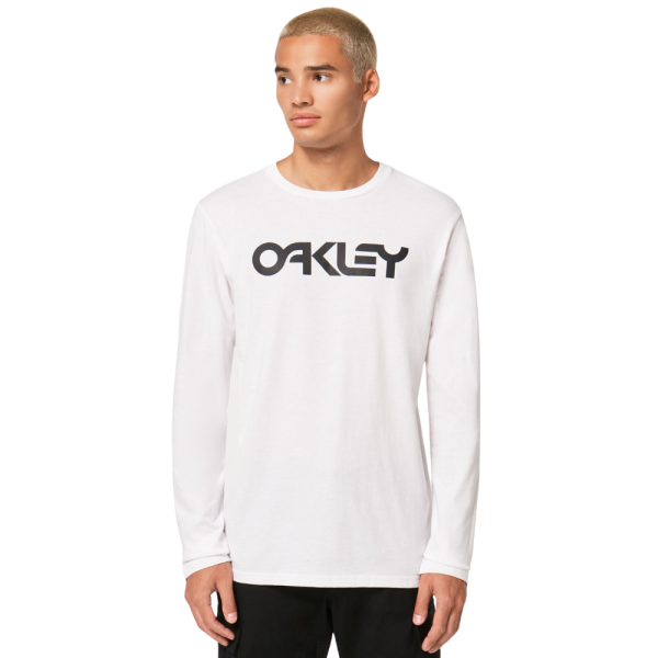 Oakley - MARK II L/S TEE 2.0 - WHITE/BLACK - T-Shirt Langarm