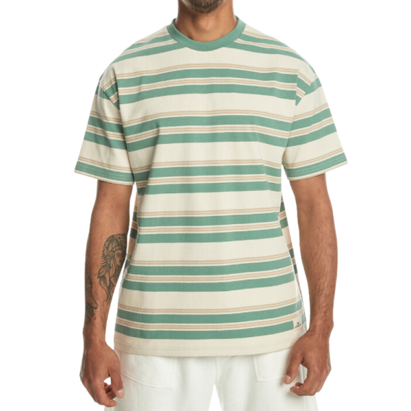 SS ECO YD Stripe Tee - Quiksilver - FROSTY ECO STRIPE TE - T-Shirt