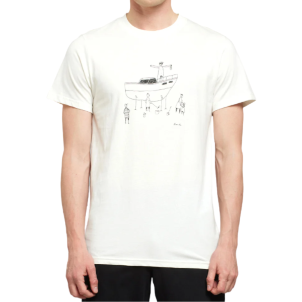 Stockholm All Out Boat - Dedicated - Whisper White - T-Shirt