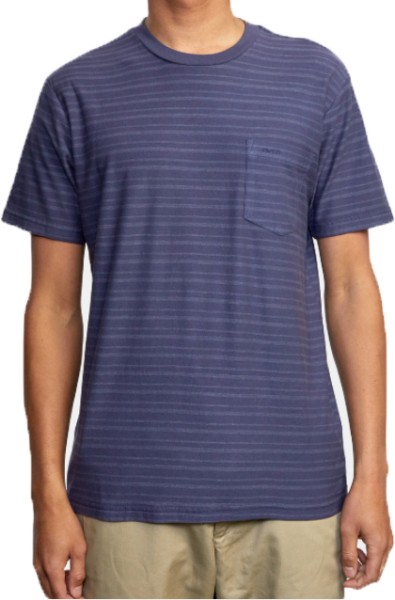 PTC Texture Stripe - RVCA - Moody Blue - T-Shirt