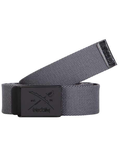 Flag Rubber Belt - Iriedaily - Anthracite