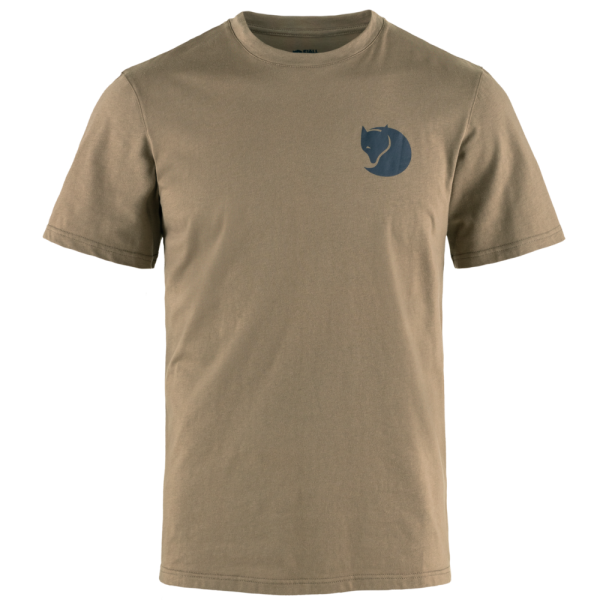 Fjällräven - Walk With Nature T-shirt  - Suede Brown - T-Shirt