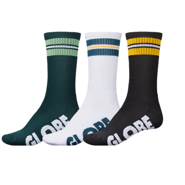 Globe - Off Course Crew Sock 3 Pack - Assorted - Socken