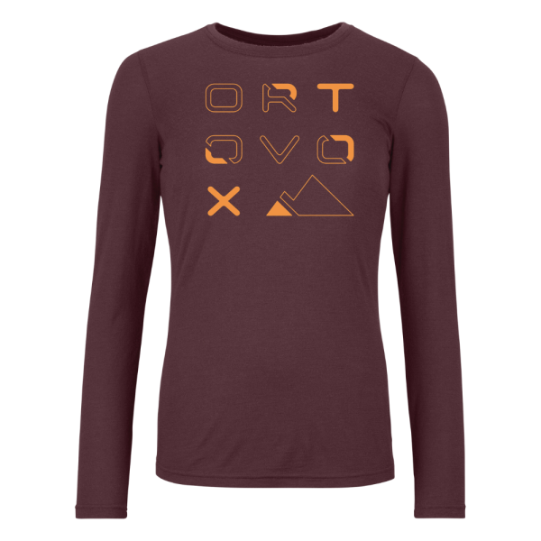 Ortovox - 185 MERINO BRAND OUTLINE LS W - WINETASTING - Outdoor-Shirt Langarm	