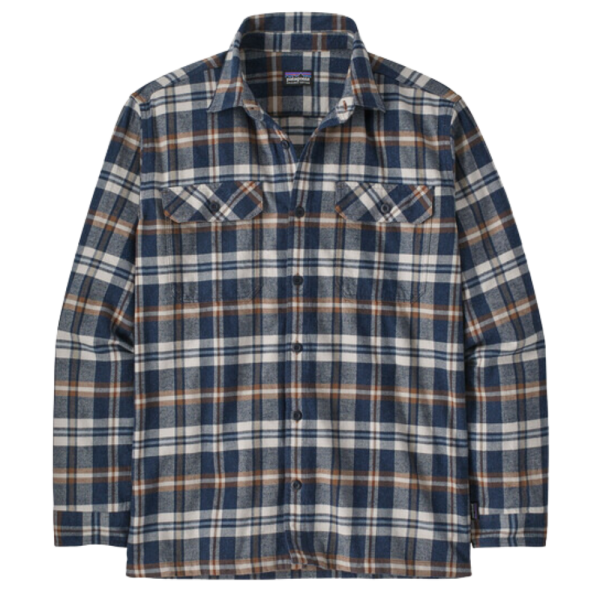 Patagonia - Ms L/S Organic Cotton MW Fjord Flannel Shirt - New Navy - Langarmhemd