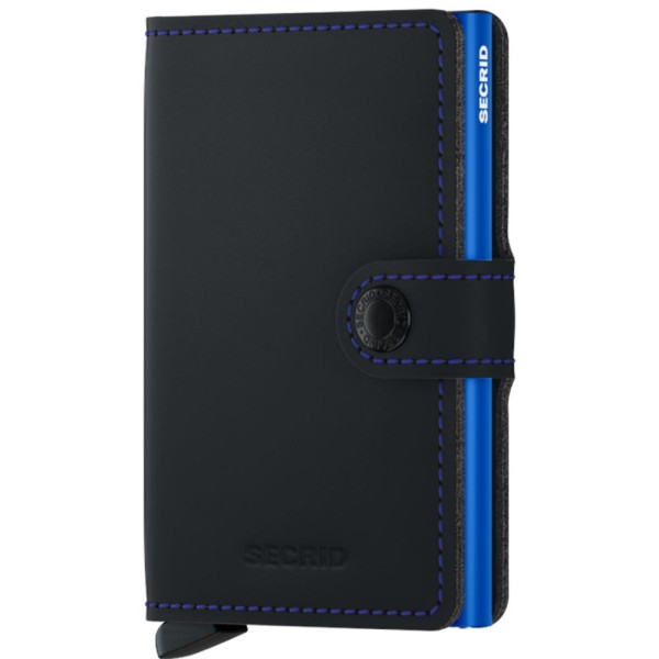 Miniwallet - Secrid - matte black/blue - Tech Wallet