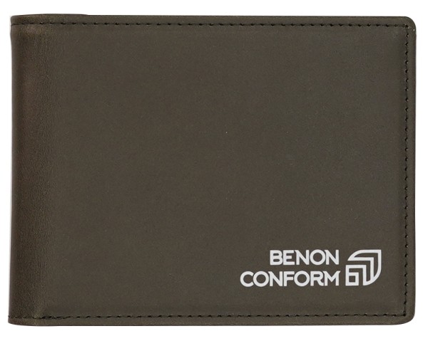 Benocheck Bifold - Benon Conform - Dark Grey Vintage - Ledergeldtasche