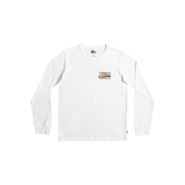 Quiksilver - RETRO FADE LS YTH - WHITE - T-Shirt Langarm