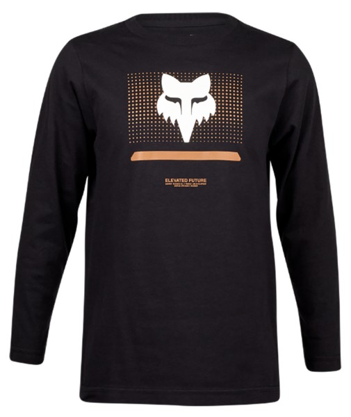 Fox - YTH OPTICAL LS TEE  - BLK - T-Shirt Langarm