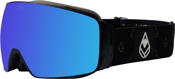 C.C0rkII - Phieres - Unisex - Black 14 grey Lens FR Ice Blue - Snowboard - Skibrillen - Schneebrille