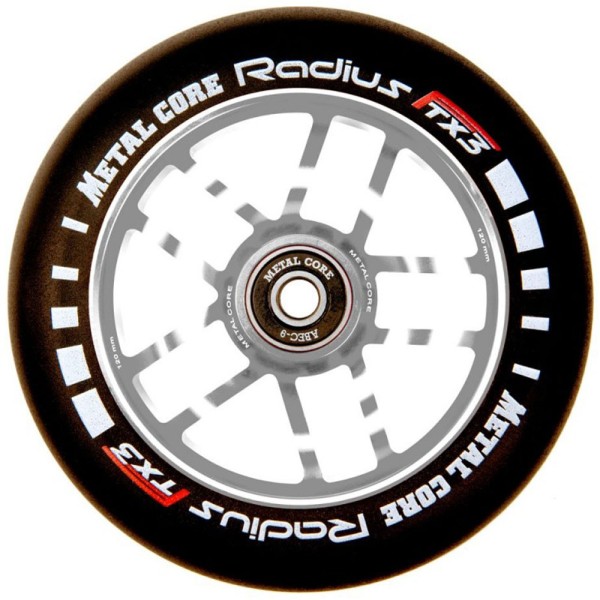 Radius 120 - metalcore -Silver/Black - Wheels Scooter