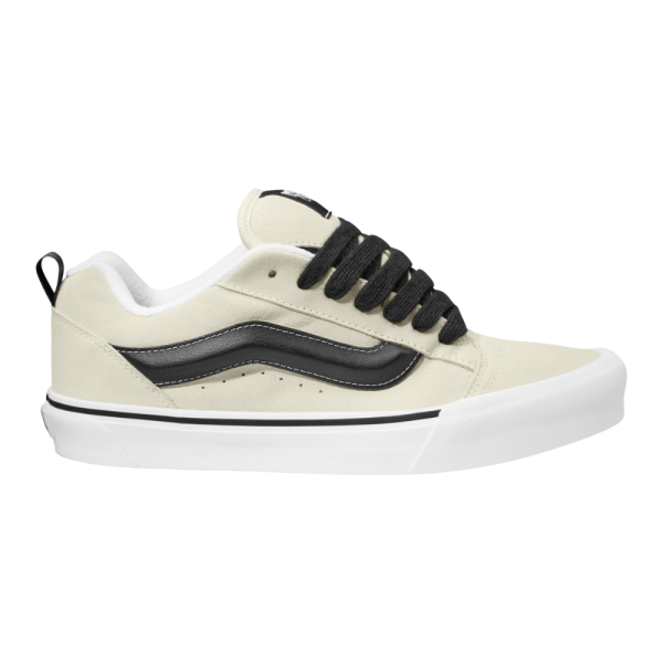 Vans - Knu Skool SUEDE  - SUEDE WHITE/BLACK - Sneaker