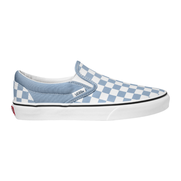 Vans - Classic Slip-On    - COLOR THEORY CHECKERBOARD DUSTY BLUE - Slip-On