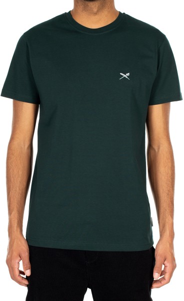 Rosenbong Emb Tee-Iriedaily-green-T-Shirt