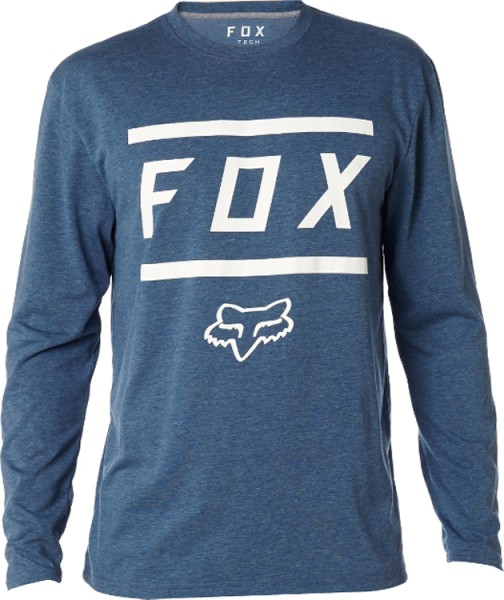 Fox - Listless - Streetwear  -  Shirts & Tops  -  T-Shirts Langarm - heather navy