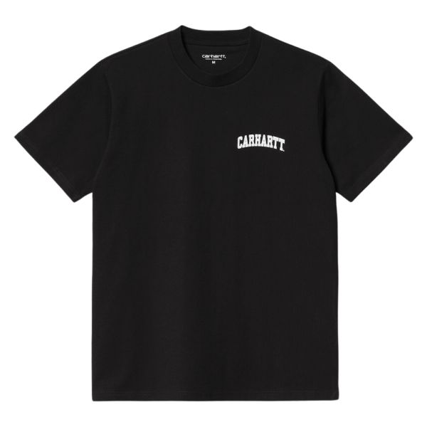 Carhartt - S/S University Script T-Shirt - Black / White - T-Shirt