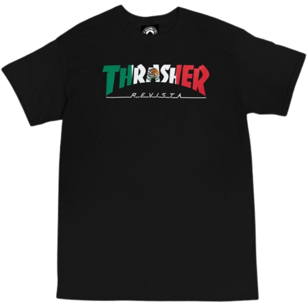 MEXICO-Thrasher-Black-T-Shirt