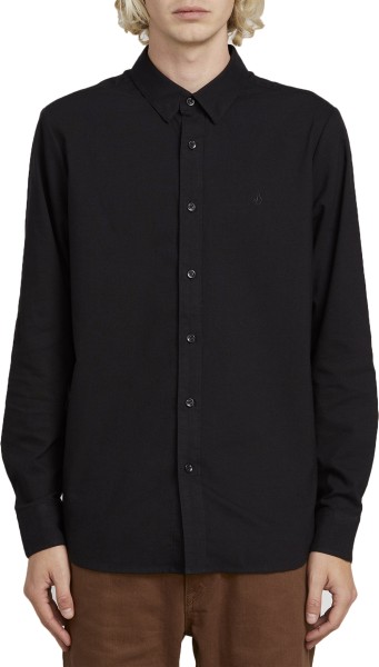 Oxford Stretch Long Sleeve - Volcom - black - Herren Hemd