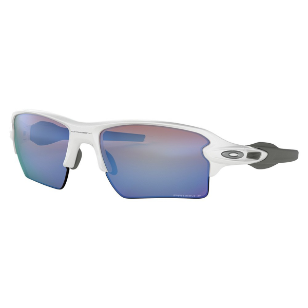Oakley - Flak 2.0 XL - Polished White - Prizm Deep Water Polarized - Sonnenbrille 