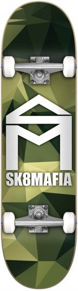 Sk8mafia - House Logo Camo Green 7.87x31.60 - nocolor -  Complete Skateboard