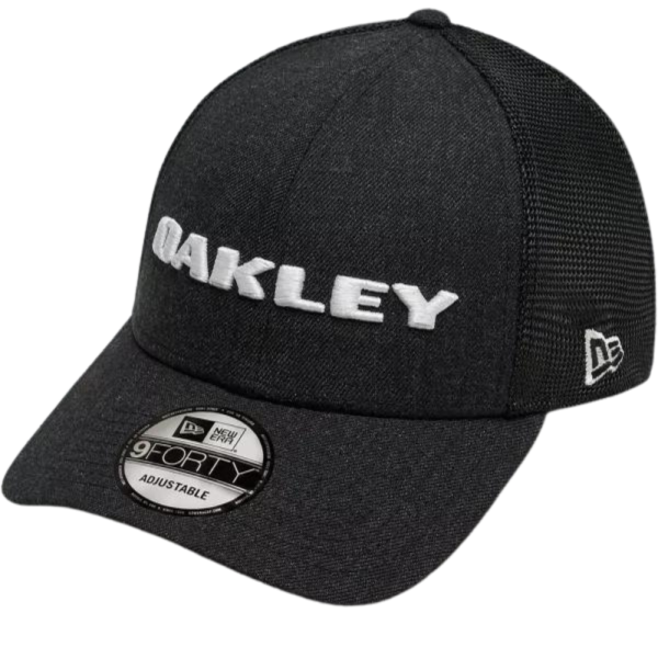 Oakley - Heather New Era Bark Logo - Blackout - Snapback Cap