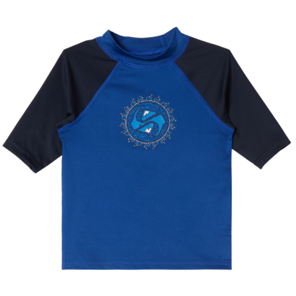 Everyday UPF50 SS Boy - Quiksilver - BLUE/BLACK - Lycra Shirt