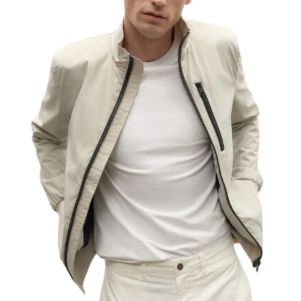 ECOALF - Ampatoalf Jacket Man - White Sand - Streetwear - Jacken - Wind und Übergangsjacken - Übergangsjacke